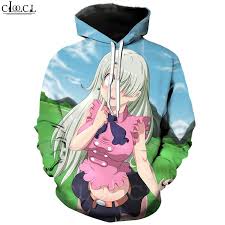 Those screenshots are convincing me to watch seven deadly sins more than seven deadly sins ever did. 2021 2020 Fashion Anime The Seven Deadly Sins Hoodie Men Women 3d Print Elizabeth Liones Long Sleeve Sweatshirt Hooded Punk Style Coat From Hxfactory 28 42 Dhgate Com