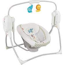 Fisher Price Spacesaver Cradle Swing White Walmart Com Walmart Com