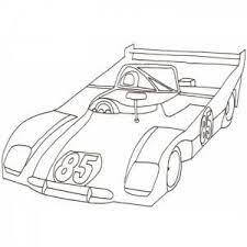 coloriage voiture de course tete a modeler sport  poulet