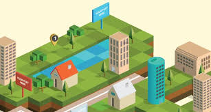 Isometric City Blocks Vector Jpg 680 363 Isometric Map Isometric Design Isometric