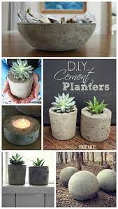 Diy Cement Planters Remodelaholic Diy Cement Planters Diy Planters Cement Planters