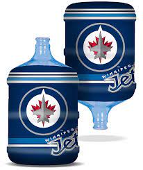 Like with many things sized in 5 gallons, the 5 gallon water jug is popular with preppers, who use them to store. Winnipeg Jets Bottle Cover World Of Water Winnipeg Bottled Water Company More