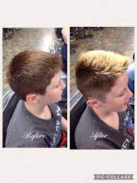 I have used frost &tip on my hair for years and it's always come up to the perfect shade of blonde in 45 minutes. Men S Frost Tips Done On 11 07 Dark Hair With Highlights Hair Highlights Dark Hair