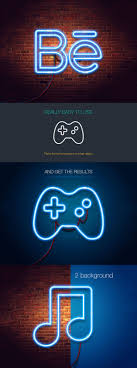 Download Free Neon Psd Mockup Creativetacos