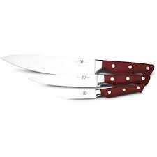 Paula Deen Cutlery 3 Piece Chef Knife Set Red 17 92 Chef Knife Set Chef Knife Knife