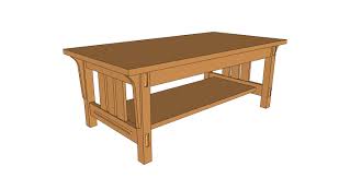 These coffee table ideas include upcycling projects, mod podge crafts, & pallets. Coffee Table Arts And Crafts Style With Sketchup Model And Pdf Plan The Little Store