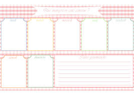 Trouvez des images de stock de modèle de papier a4 vierge sur en hd et des millions d'autres photos, illustrations et images vectorielles de stock libres de droits dans la collection shutterstock. Menus De La Semaine A Imprimer Plannings Vierges Pdf