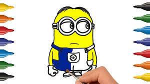 Find the best minions coloring pages for kids and adults and enjoy coloring it. How To Draw Minions Coloring Pages Minion Coloring Page Kids Coloring Page Youtube