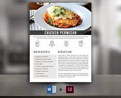 Recipe Book Template Cookbook Template Editable Recipe Etsy Recipe Book Templates Recipes Cookbook Template