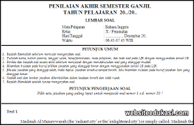 Fifteen minutes passed and then, at five to twelve, the clock. Soal Pas Bahasa Inggris Peminatan Kelas 10 K13 Tahun 2020 2021 Websiteedukasi Com