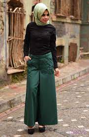 Zemzem Pantolon Etek 0817 04 Yesil Moda Stilleri Pantolon Etek