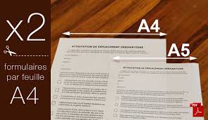 Une nouvelle attestation, à la bonne date. Attestation Derogatoire A5 Une Economie De Papier Exodia Production Agence De Communication Guadeloupe
