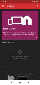 I can't find the stream the mobdro streaming application provides you to watch live videos, series, trending films, and more. Mobdro 2 2 8 Apk For Android Download