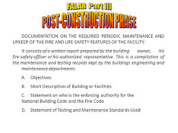 Check your smoke alarms, practice a fire escape plan with your family and keep your house clean. Falar Part 3 Post Construction Compilation Of Maintenance Records Of Fire Protection Life Safety Equipment Test Records Of Fire Protection Life Ppt Download