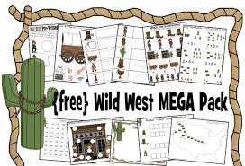 Educational Freebie Free Wild West Printable Pack Money Saving Mom Wild West Theme Educational Freebies Classroom Themes