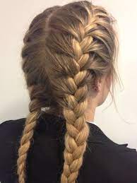 Simple French Braids Hair Beauty Hair Styles Softball Hairstyles
