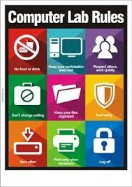 Some precautions which can be taken to reduce the risk of accidents are: Computer Lab Rules Poster Computer Lab Computer Lab Rules Computer Lab Design