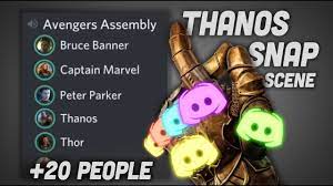 Everything else has white where it should be. Avengers Thanos Snap Skit Discord Meme Youtube