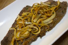 Bistec Encebollado Puerto Rico Bistec Encebollado Cuban Steak And Onions Cooked By Julie Video Recipe Steak And Onions Cuban Recipes Encebollado