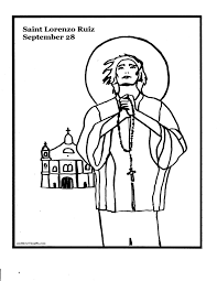 Around the year 1600, st. St Lorenzo Ruiz Coloring Page And These Thy Gifts