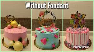 This looks akin to a basket loaded with fruits. Birthday Cake Ideas For Women Mother S Day Cake Ideas Without Fondant Easy And Elegant Youtube