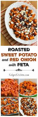 Roasted Sweet Potatoes And Red Onions With Feta Roasted Sweet Potatoes Salad With Sweet Potato Recipes