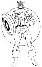 Collection of captain america coloring pages with all the styles, actions, and expressions of captain america, is a fictional superhero appearing in american comic books published by marvel comics. Drawing Captain America 76645 Superheroes Printable Coloring Pages