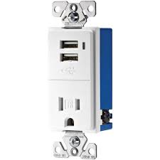 Usb Wall Outlet Get Rid Of Wall Warts Replace An Outlet With This 110vac And Usb Socket Combo Electrical Outlets Usb Outlet Wall Outlets