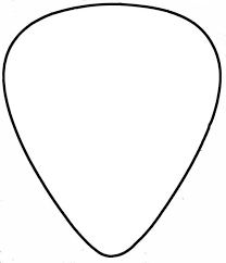 Guitar Pick Outline Fotos De Notas Musicais Notas Musicais Tatuagem