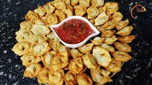 طريقة عمل الشيش برك المقلي بالطريقة الاصلية اسهل طريقة لعمل الشيش برك Food Snack Recipes Snacks