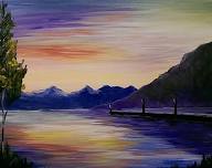 Sunset on the Lake - Tipsy Brush Painting Party!