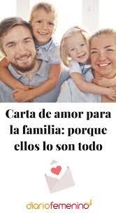 Carta De Amor Para La Familia Porque Ellos Lo Son Todo Cartas De Amor Amor Cartas