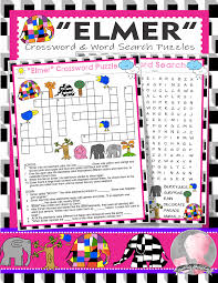 Elmer Activities Mckee Crossword Puzzle And Word Searches In 2020 Learning Projects Creative Teaching Learning Science