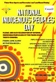 Indigenous peoples day celebration the ucla department of american indian studies is hosting an event to celebrate the city officials and community artists from across the country converge to bring you sculpture, pottery, beadwork and paintings. Here Is Our Poster For Fisher River Sports Recreation Facebook