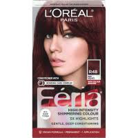 L'Oreal Paris Feria Multi-Faceted Shimmering Permanent Hair Color, R68 Ruby  Rush (Rich Auburn True Red), 1 kit