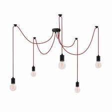 Ampoule vintage castorama meilleur de ampoule vintage led. Spider Suspension 5 Lumieres O Modulable Cable L150cm Leroy Merlin