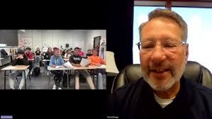 Coffee with CEO Chuck and students at Turner Middle School