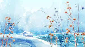 Nature Anime Winter Scenery Background Wallpaper Pemandangan Anime Pemandangan