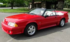 Image result for Bright Red 1992 Mustang