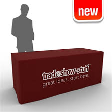 Custom White Logo Fitted Trade Show Table Cover In 2020 Trade Show Table Covers Fitted Table Cover Table Covers