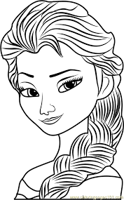 Anna is more daring than she happens to be graceful. Elsa Face Coloring Page For Kids Free Frozen Printable Coloring Pages Online For Kids Coloringpages101 Com Coloring Pages For Kids