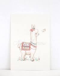 set of three personalized prints llamas nursery wall art print alpacas pastel colors and aida zamora girls drawings coloriage simple