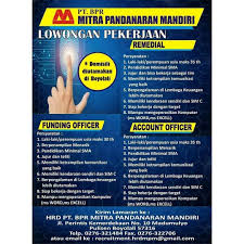 Informasi lowongan kerja di kota cirebon terbaru. Lowongan Kerja Bpr Mitra Pandanaran Mandiri Info Loker Solo