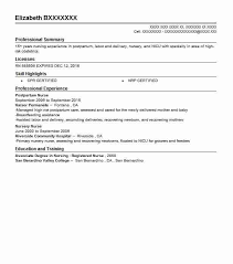 What to include in your cover letter. Postpartum Nurse Resume Example Nursing Resumes Livecareer