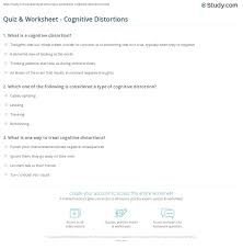 This worksheet provides a guide for clients to learn how to tackle anxious thoughts and feelings early on, so they do not get out of control and take over the client and render him or her helpless. Quiz Worksheet Cognitive Distortions Study 1st Grade Pdf Worksheets Simple Budget Sheet K5 Learning Math Retirement 1 Pre Kinder Free Lcm Word Problems 5th Calamityjanetheshow