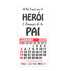 Father's day or dia dos pais in brazil is celebrated on the second sunday in august, unlike western parts of the world who celebrate the day in june. Calendario Com Ima 2021 Dia Dos Pais No Elo7 Feeling Artes E Brindes Fbaecc