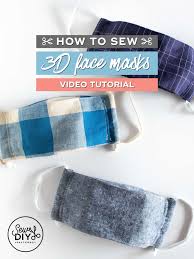 Take the 2 face mask pieces and put wrong sides together matching up the corners, chin and nose darts, and. How To Sew A 3d Face Mask Quickly And Easily Video Tutorial And Free Template Sew Diy