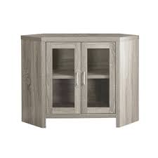 All black tv stands can be shipped to you at home. Monarch Tv Stand Dark Taupe Corner With Glass Doors For Tvs Up To 42 L Walmart Com Walmart Com