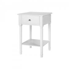 Next day delivery & free returns available. Wood White Sofa End Side Bedside Table Nightstand W Drawer Storage Shelf Bedroom