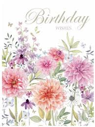 Thinking of what to write on the message card that accompanies the new baby flowers however can be a bit tricky. Birthday Wishes Pink Flowers Card 1 99 Welsh Gifts